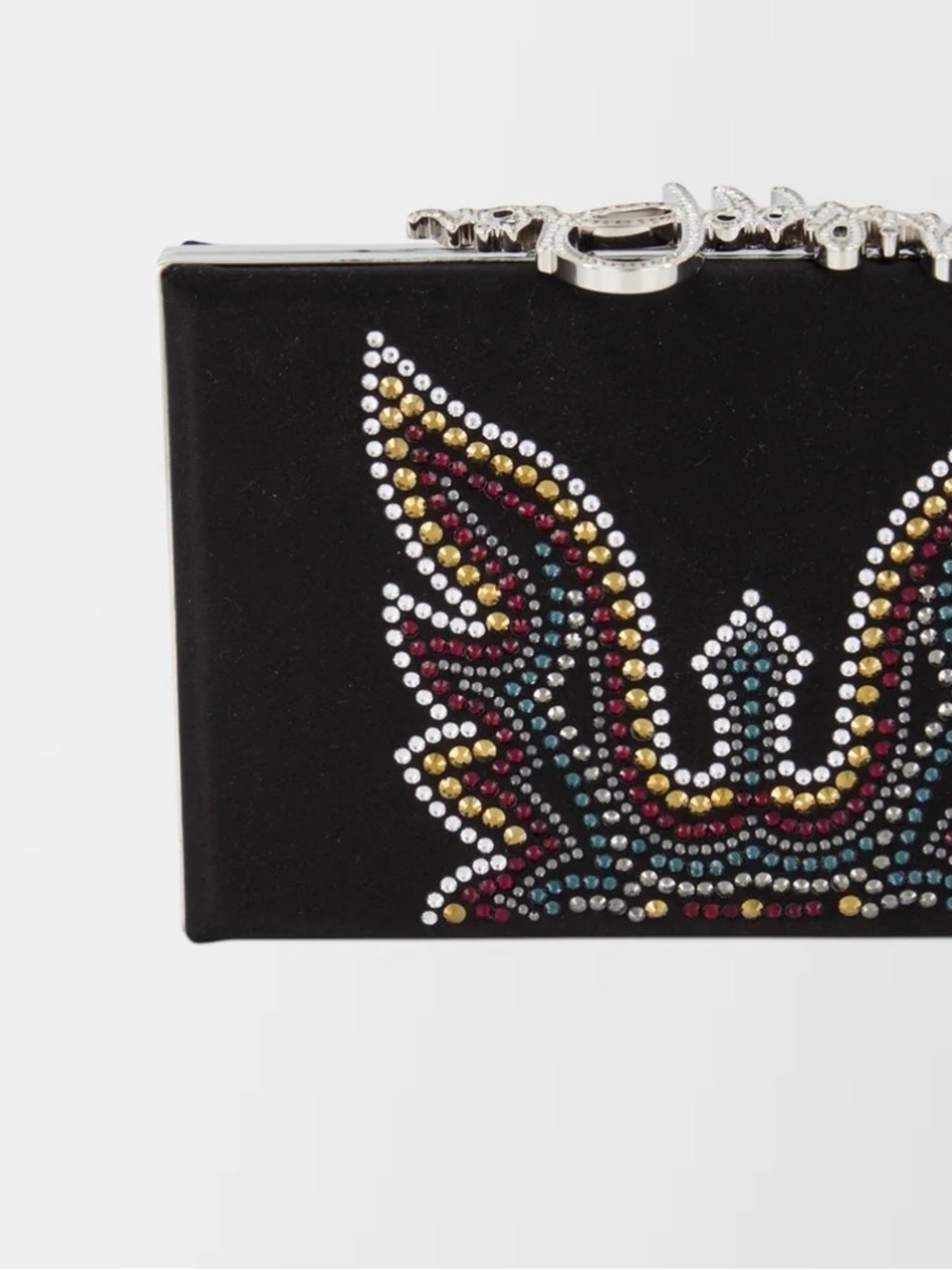 PHILIPP PLEIN BLACK SIGNATURE CLUTCH